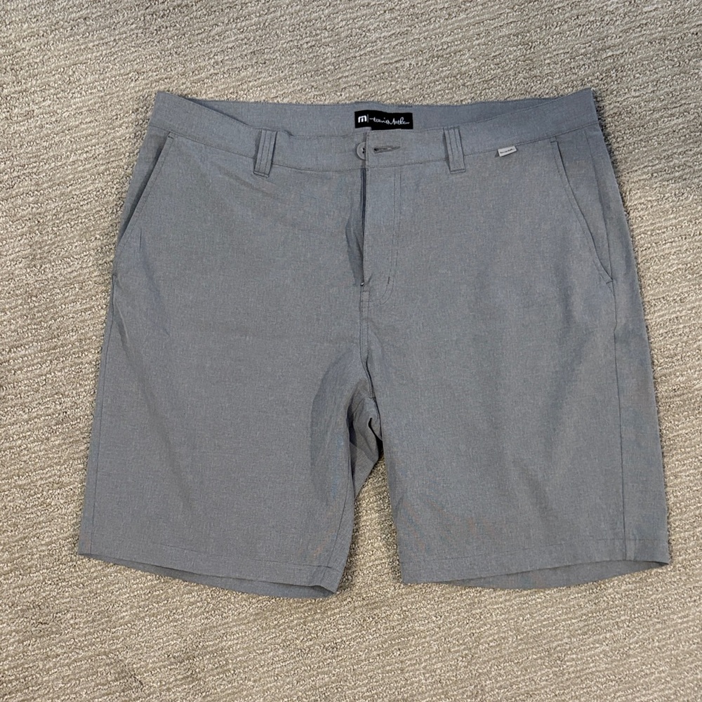 Travis Mathew Gray Flat Front Shorts